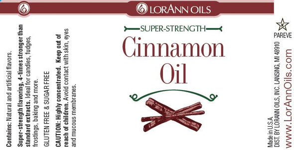 Cinnamon Oil, Natural 1 oz. - LorAnn