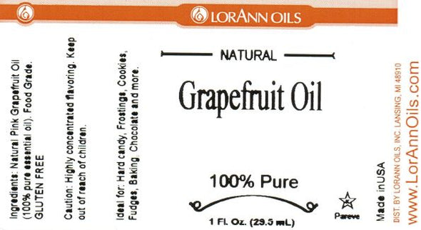 Grapefruit Oil, Natural 1 oz. - LorAnn14.79Fusion Flavours  