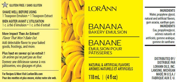 Banana, Bakery Emulsion 4 oz.8.99Fusion Flavours  