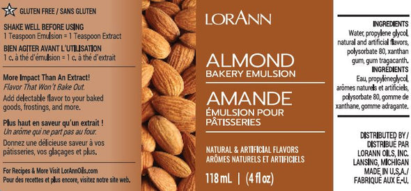 Almond Flavour, Bakery Emulsion 4 oz.8.99Fusion Flavours  
