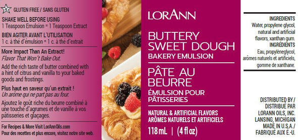 Buttery Sweet Dough, Bakery Emulsion 4 oz.8.99Fusion Flavours  