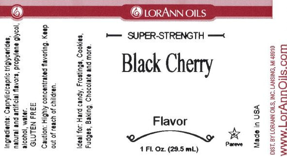 Lorann Super Strength FlavouringBlack Cherry Flavour by Lorann's Oil