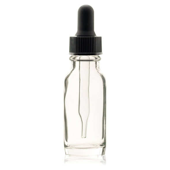 15 ml Clear Boston Round Glass Dropper Bottle1.59Fusion Flavours  