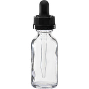 15 ml Clear Boston Round Glass Child Resistant Dropper Bottle1.69Fusion Flavours