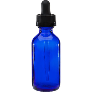 30 ml Cobalt Blue Boston Round Glass Child Resistant Dropper Bottle2.19Fusion Flavours  