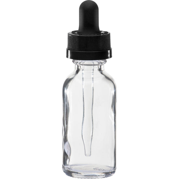 30 ml Clear Boston Round Glass Child Resistant Dropper Bottle1.99Fusion Flavours  