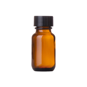 5 ml Amber Boston Round Glass Bottle w/ Black Cap1.29Fusion Flavours  