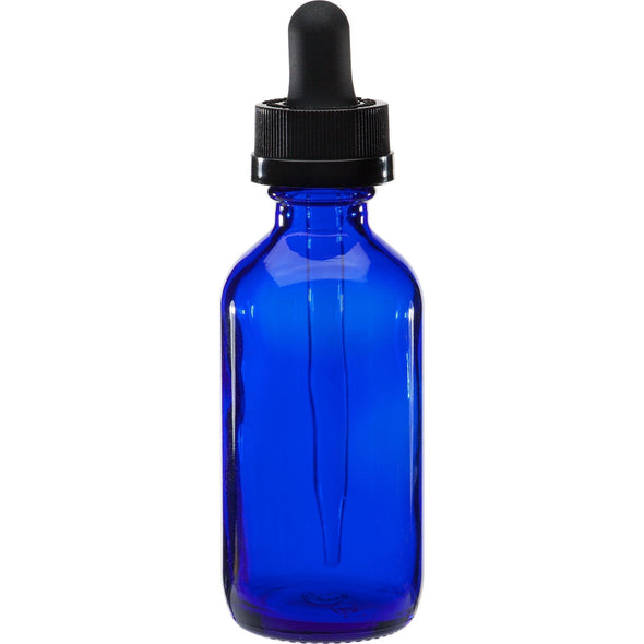 60 ml Cobalt Blue Boston Round Glass Child Resistant Dropper Bottle2.69Fusion Flavours  