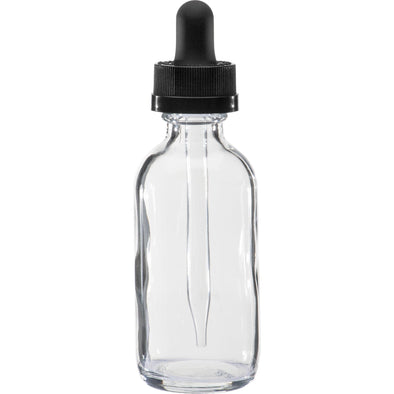 60 ml Clear Boston Round Glass Child Resistant Dropper Bottle2.49Fusion Flavours  