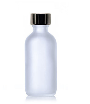 60 ml Frosted Boston Round Glass Bottle With Black Cap1.69Fusion Flavours  