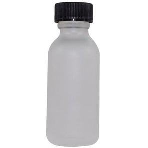 30 ml Frosted Boston Round Glass Bottle w/ Black Cap1.49Fusion Flavours  