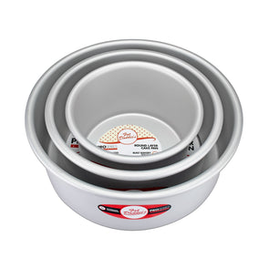 Anodized Aluminum 3-Tiered Even Round Cake Pan Set, 4 Inch Depth39.99Fusion Flavours  
