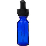 15 ml Cobalt Blue Boston Round Glass Child Resistant Dropper Bottle1.69Fusion Flavours