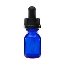 5ml  Cobalt Blue Boston Round Glass Child Resistant Dropper Bottle1.39Fusion Flavours  