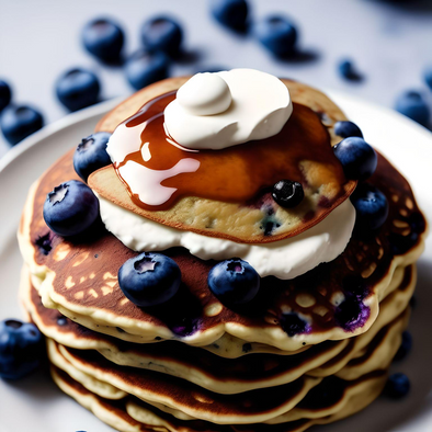 Fluffy Blueberry Bliss Pancakes