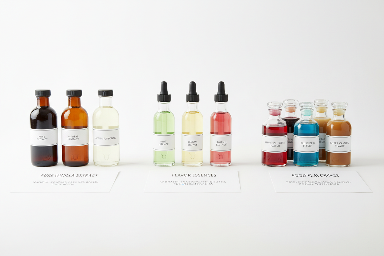 What Are The Differences Between Flavourings, Extracts And Essences?