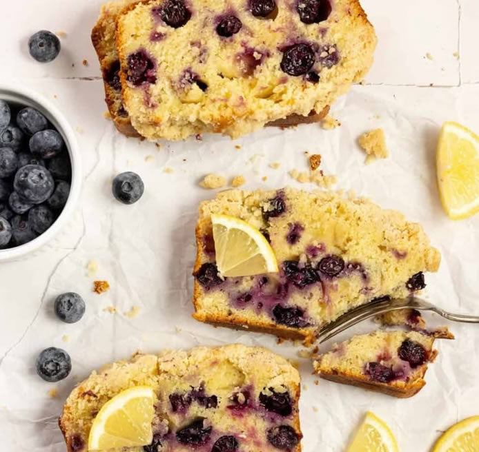 Lemon Blueberry Sourdough Discard Loaf