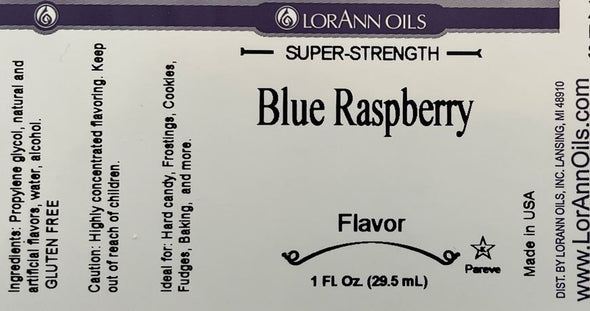 Lorann Super Strength FlavouringBlue Raspberry Flavour by Lorann's Oil