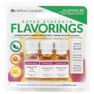 Lorann Super Strength Flavouring3 Pack / 1 Dram - All Natural Mix by Lorann's Oil