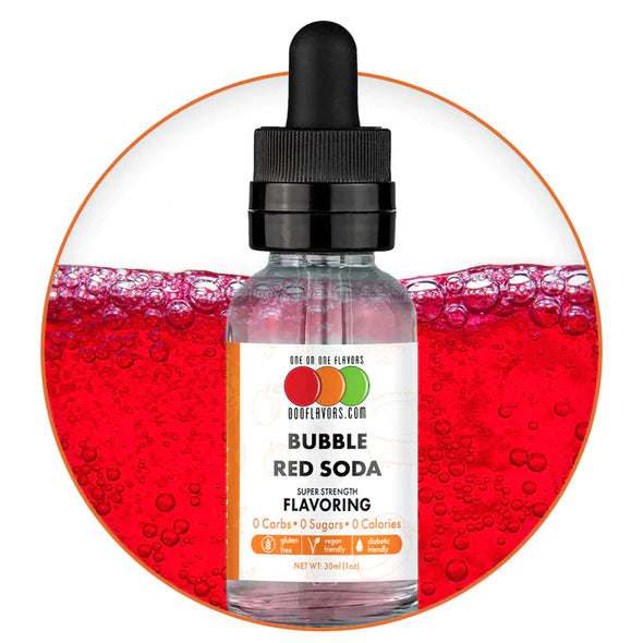 One On One Super Strength Flavour ExtractsBubble Red Soda by One On One