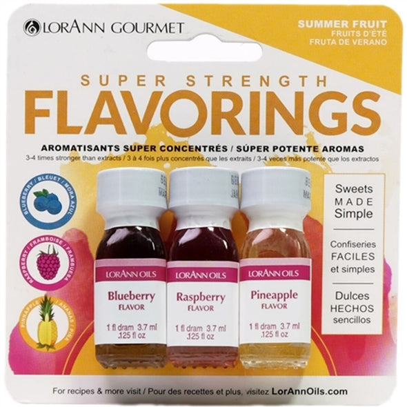 Lorann Super Strength Flavouring3 Pack / 1 Dram - Summer Fruit by Lorann's Oil