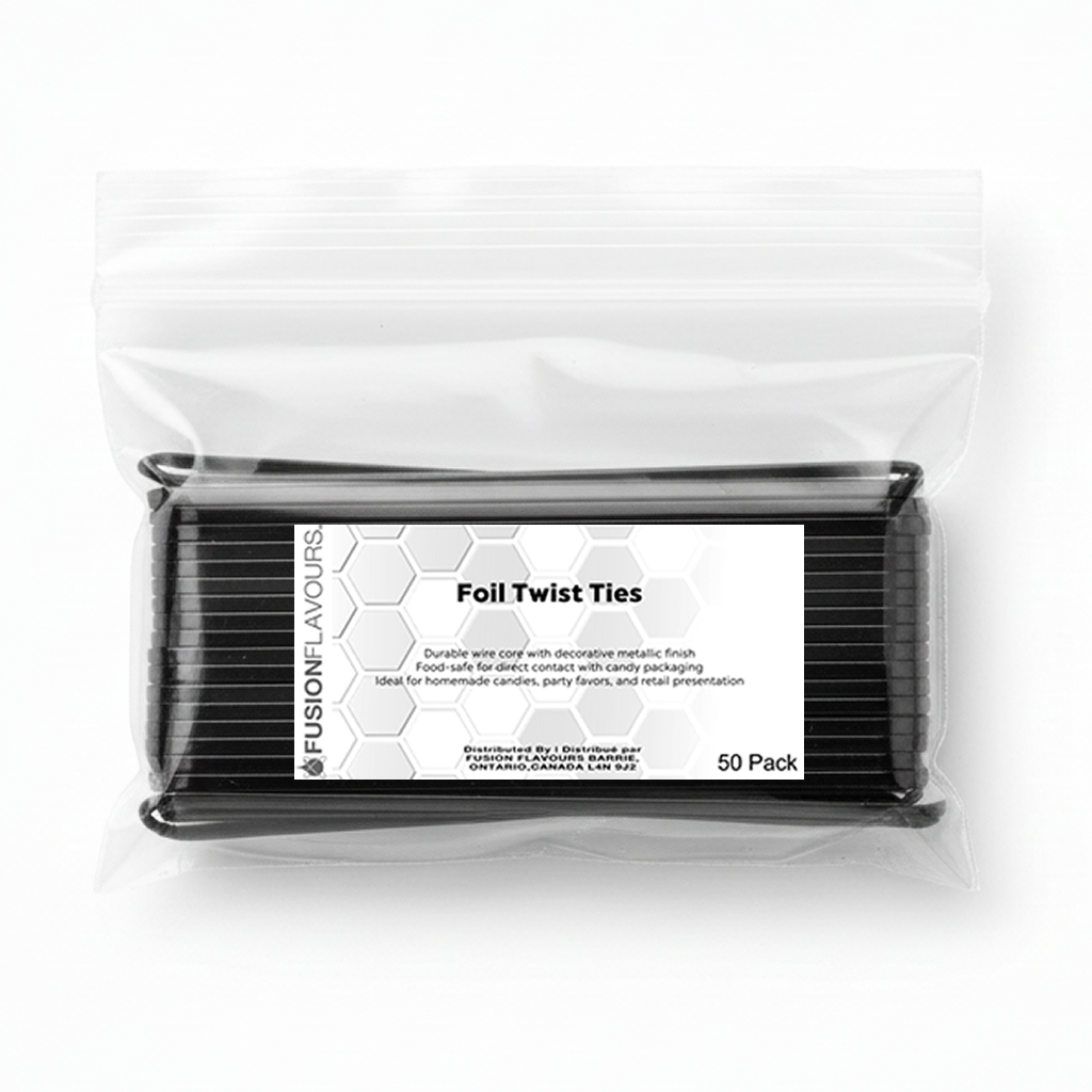 Twist Ties, Black 50 pack