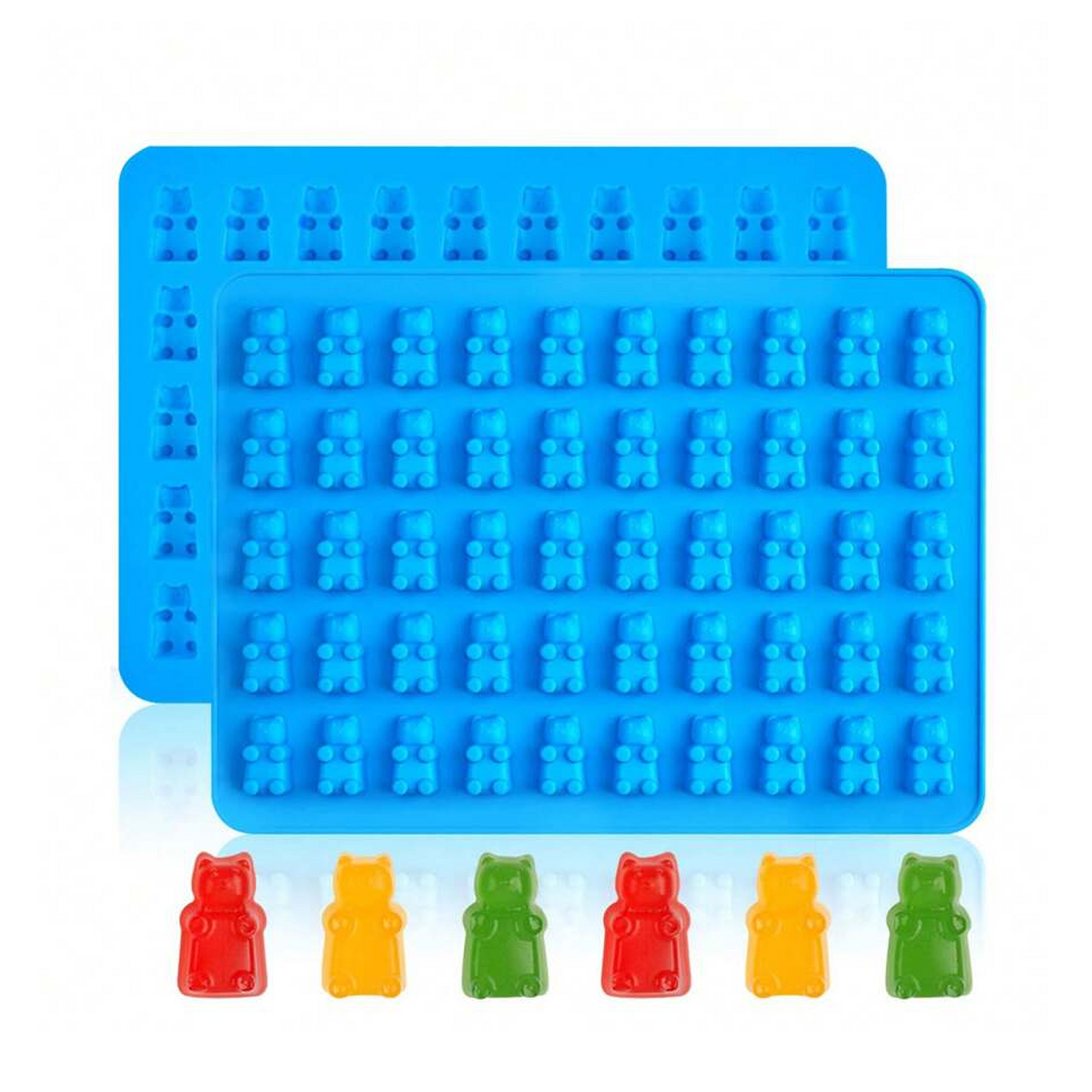 Silicone Gummy Bear Molds, 2-Pack