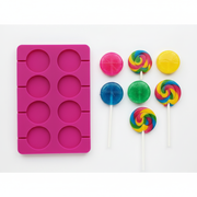 Mold with finished lollipops