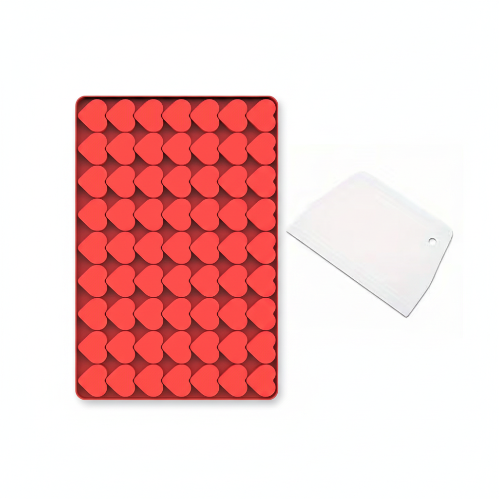 Mold with spatula scraper - product shot