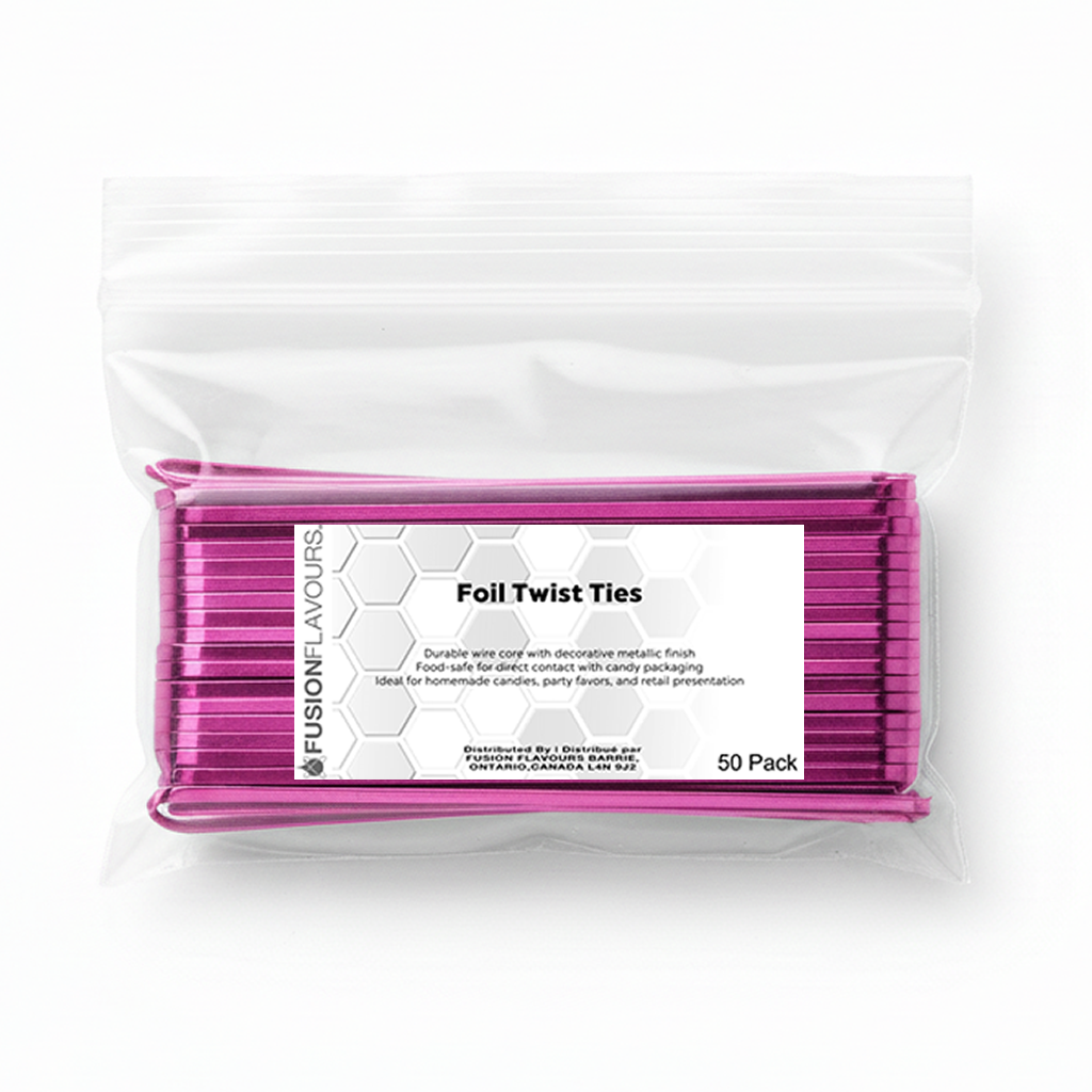 Twist Ties, Hot Pink 50 pack