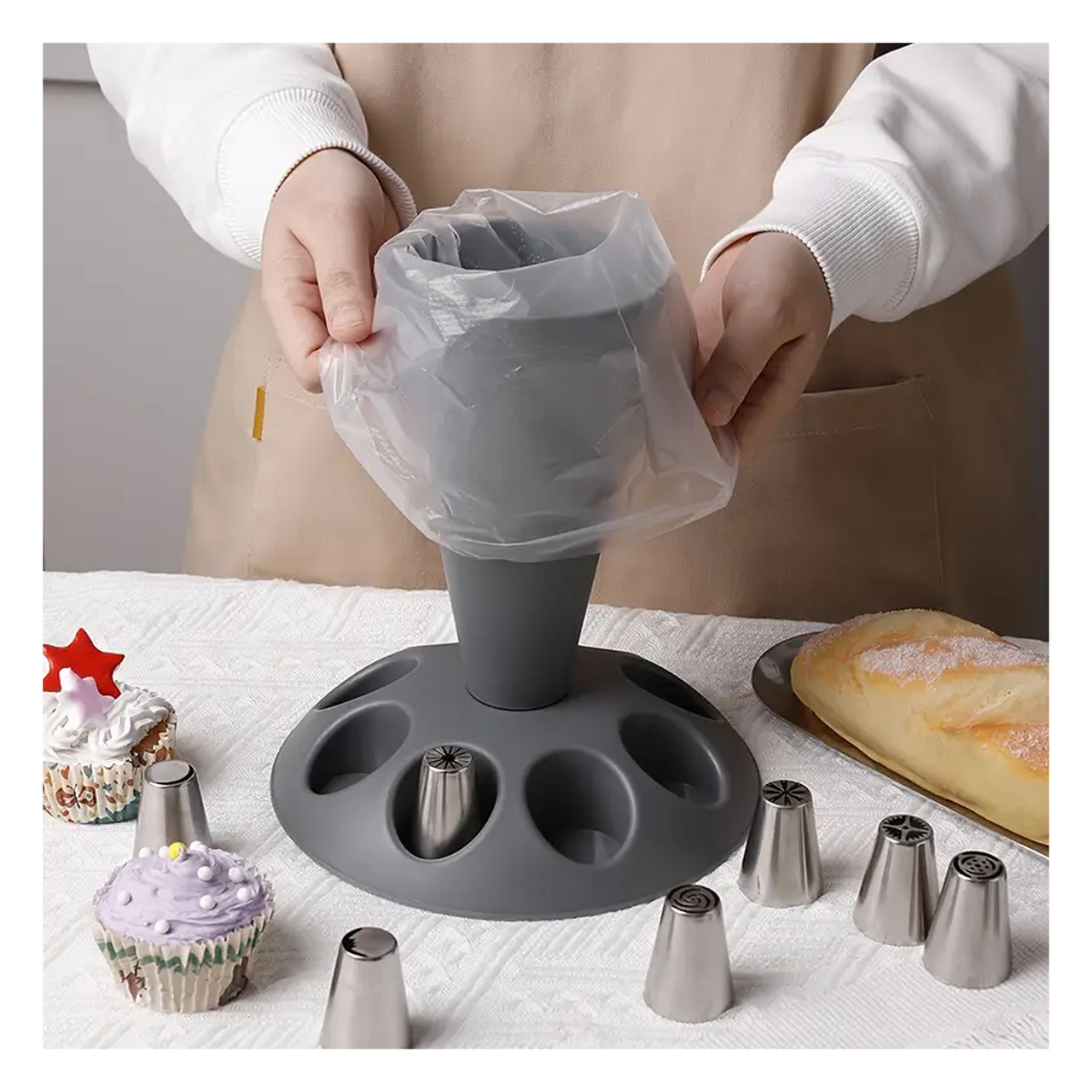 Acrylic Piping Bag Stand