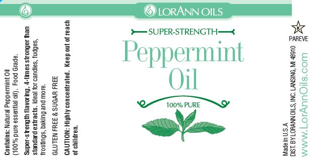 Peppermint Oil, Natural 1 oz. - LorAnn13.79Fusion Flavours