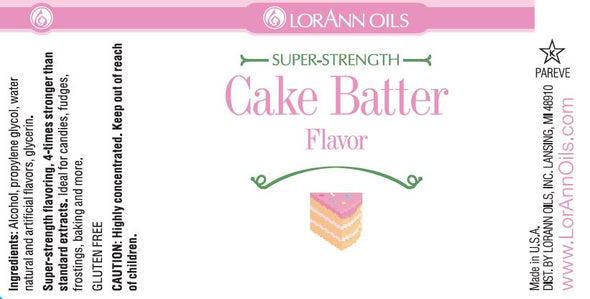 Lorann Super Strength FlavouringCake Batter Flavour by Lorann's Oil