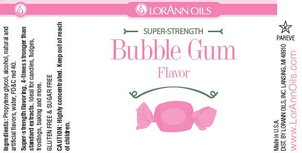 Lorann Super Strength FlavouringBubble Gum Flavour by Lorann's Oil
