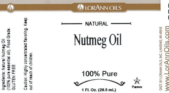 Nutmeg Oil, Natural 1 oz. - LorAnn