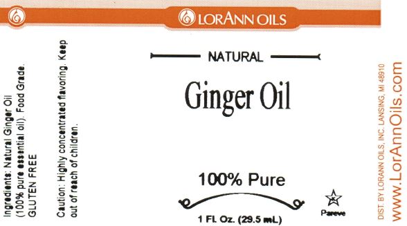 Ginger Oil, Natural 1 oz. - LorAnn
