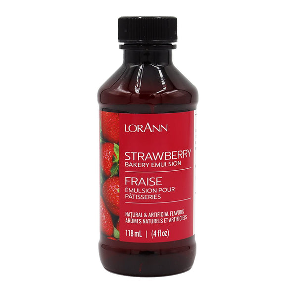 Lorann Super Strength FlavouringStrawberry, Bakery Emulsion 4 oz.