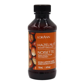 Lorann Super Strength FlavouringHazelnut, Bakery Emulsion 4 oz.