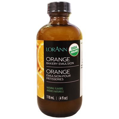 Lorann Super Strength FlavouringOrganic Orange, Bakery Emulsion 4 oz.