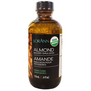Lorann Super Strength FlavouringOrganic Almond, Bakery Emulsion 4 oz.