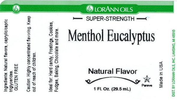 Menthol Eucalyptus Flavor, Natural 1 oz - Lorann