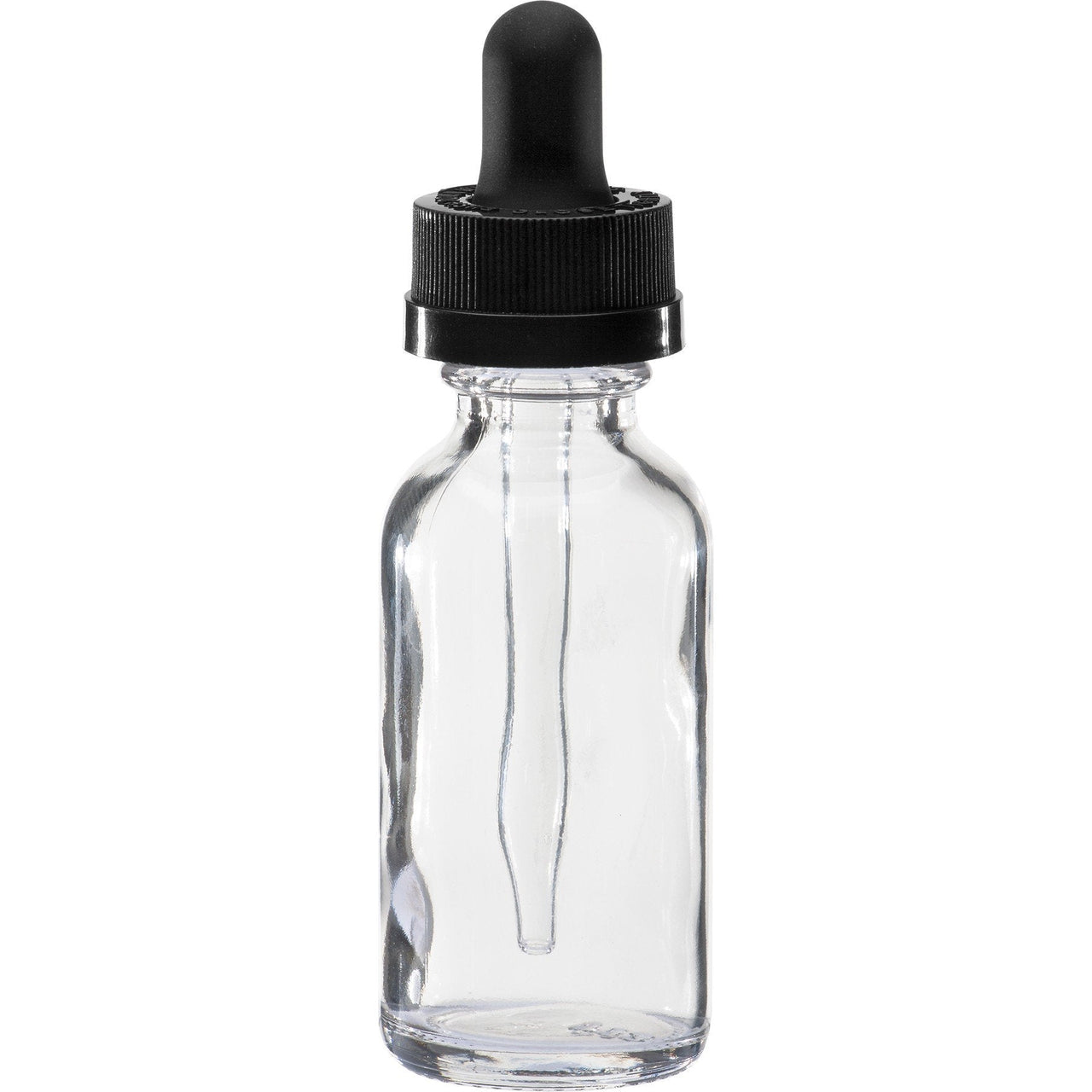15 ml Clear Boston Round Glass Child Resistant Dropper Bottle1.69Fusion Flavours