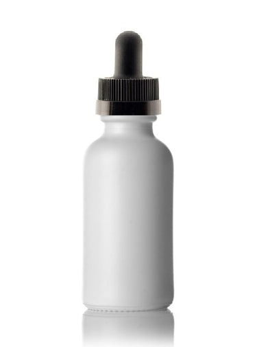 Dropper Bottles30 mL White Boston Round Glass Child Resistant Dropper Bottle