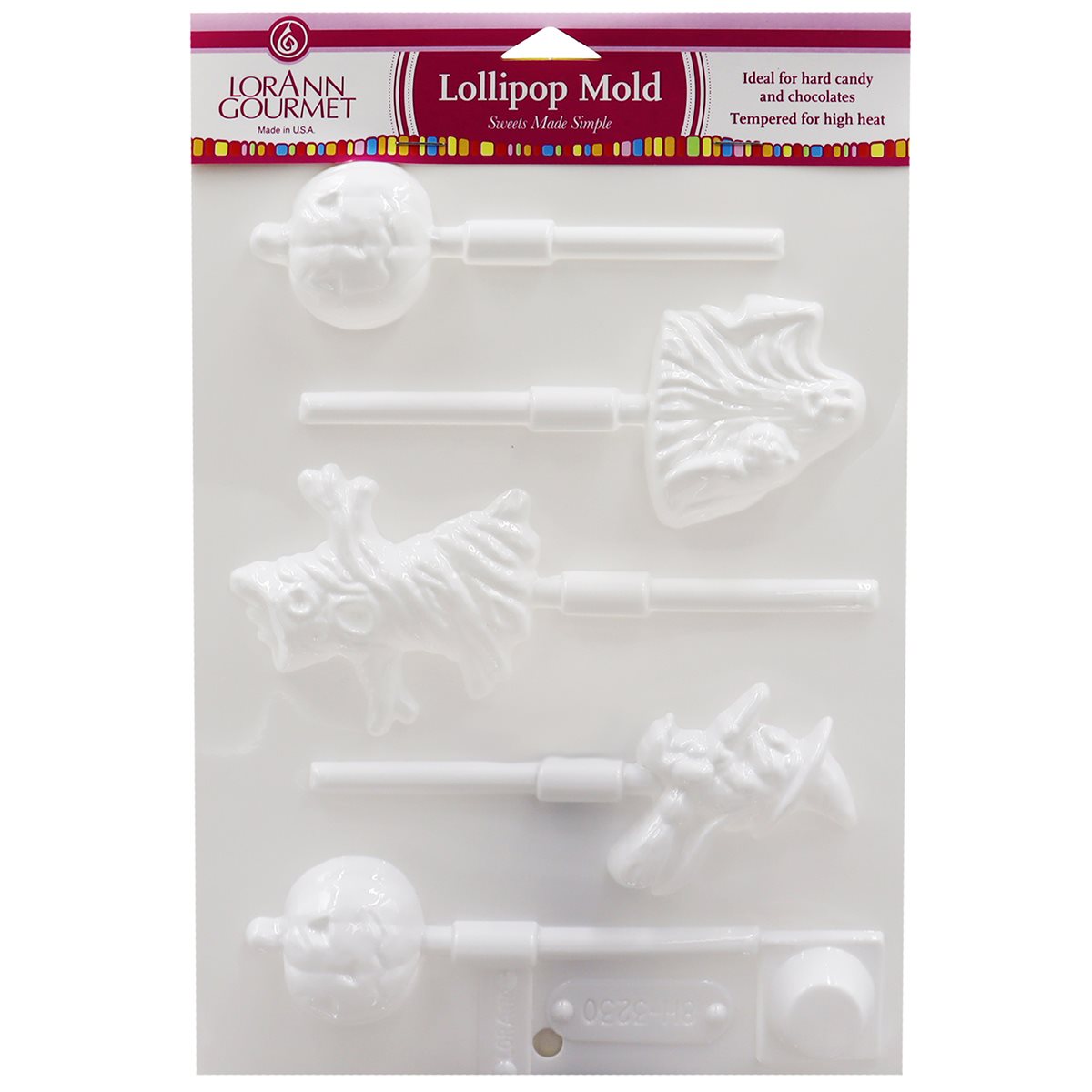 Halloween Assortment Lollipop Sheet Mold - LorAnn3.99Fusion Flavours  