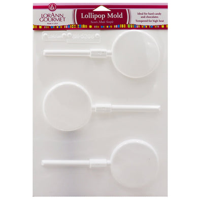Large Round Lollipop Sheet Mold - LorAnn