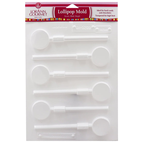 Small Round Lollipop Sheet Mold - LorAnn