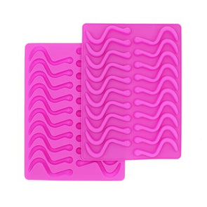 Silicone Gummy Worm Molds, 2-Pack