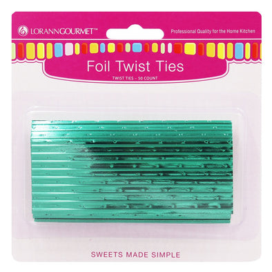 Twist Ties, Green 50 pack  - LorAnn