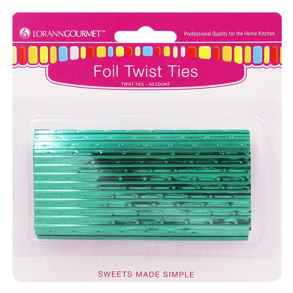 Twist Ties, Green 50 pack  - LorAnn