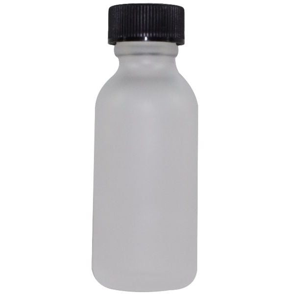 30 ml Frosted Boston Round Glass Bottle w/ Black Cap1.49Fusion Flavours